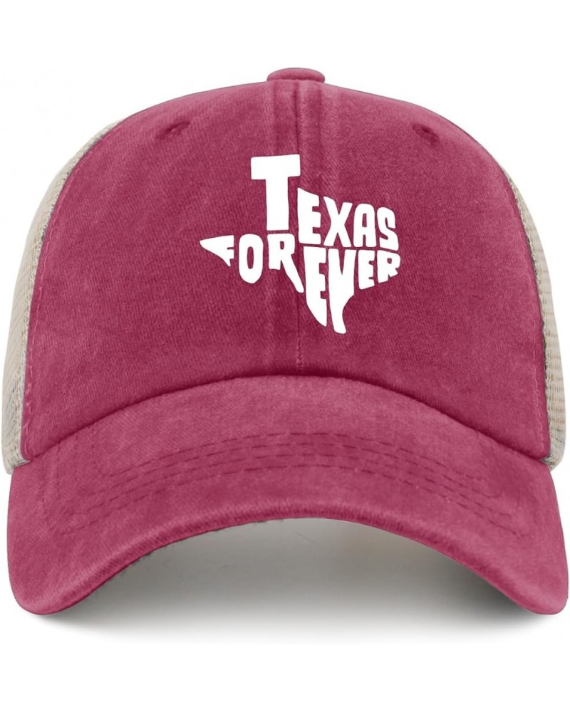 Texas Forever Sun hat Fish hat AllBlack Black Hats for Men Gifts for Grandma Workout Caps Rose Red02 $11.54 Sun Hats