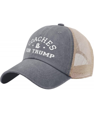 Coaches for Trump Hat Trump Hat for Women Men AllBlack Bucket Hats Vintage Hat Custom Hats Baseball Hat Gray01 $11.95 Bucket ...