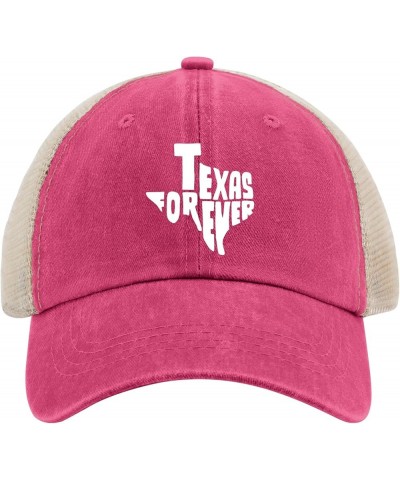 Texas Forever Sun hat Fish hat AllBlack Black Hats for Men Gifts for Grandma Workout Caps Rose Red02 $11.54 Sun Hats