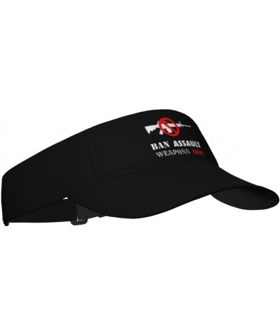 Sun Visors Stop Guns, Ban Assault Weapons Now Sunscreen Sport Baseball Empty Top for Women Men Black $10.35 Visors