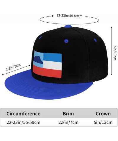 Flag of Sabah Snapback Hat for Men Women Baseball Cap Trucker Flat Bill Hats Dad Caps Blue $10.42 Baseball Caps