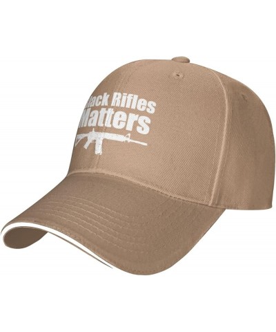 Black Rifles Matter Unisex Baseball Hat Vintage Trucker Hat Adjustable Natural $11.41 Baseball Caps