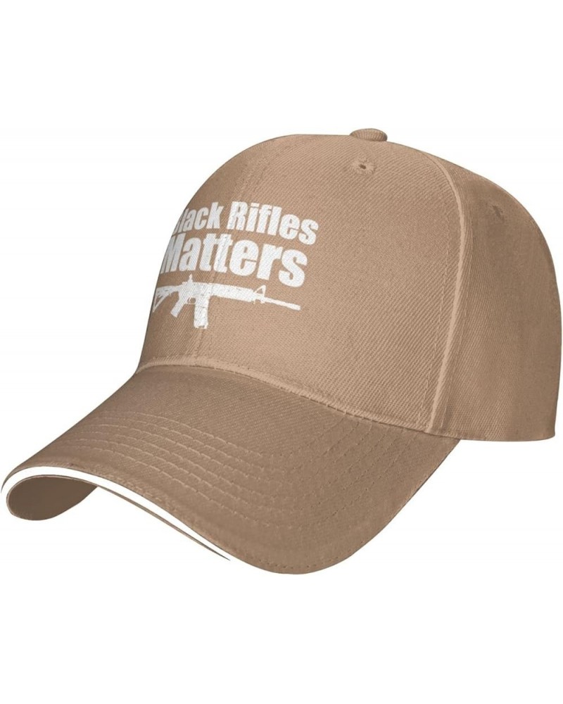 Black Rifles Matter Unisex Baseball Hat Vintage Trucker Hat Adjustable Natural $11.41 Baseball Caps