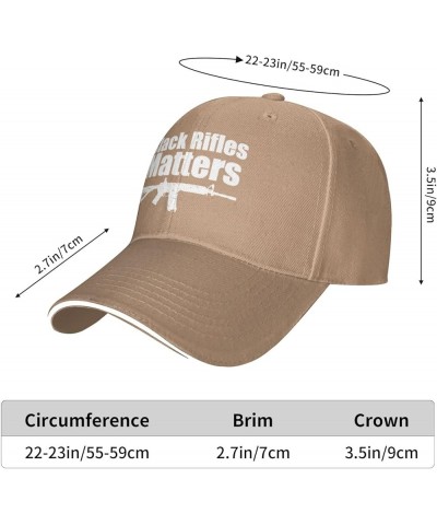 Black Rifles Matter Unisex Baseball Hat Vintage Trucker Hat Adjustable Natural $11.41 Baseball Caps