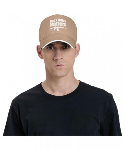 Black Rifles Matter Unisex Baseball Hat Vintage Trucker Hat Adjustable Natural $11.41 Baseball Caps