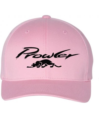 Plymouth Prowler Exotic Car Logo New Fully Embroidered Flexfit 6277 Athletic Baseball Fitted Hat Cap Pink $17.39 Baseball Caps