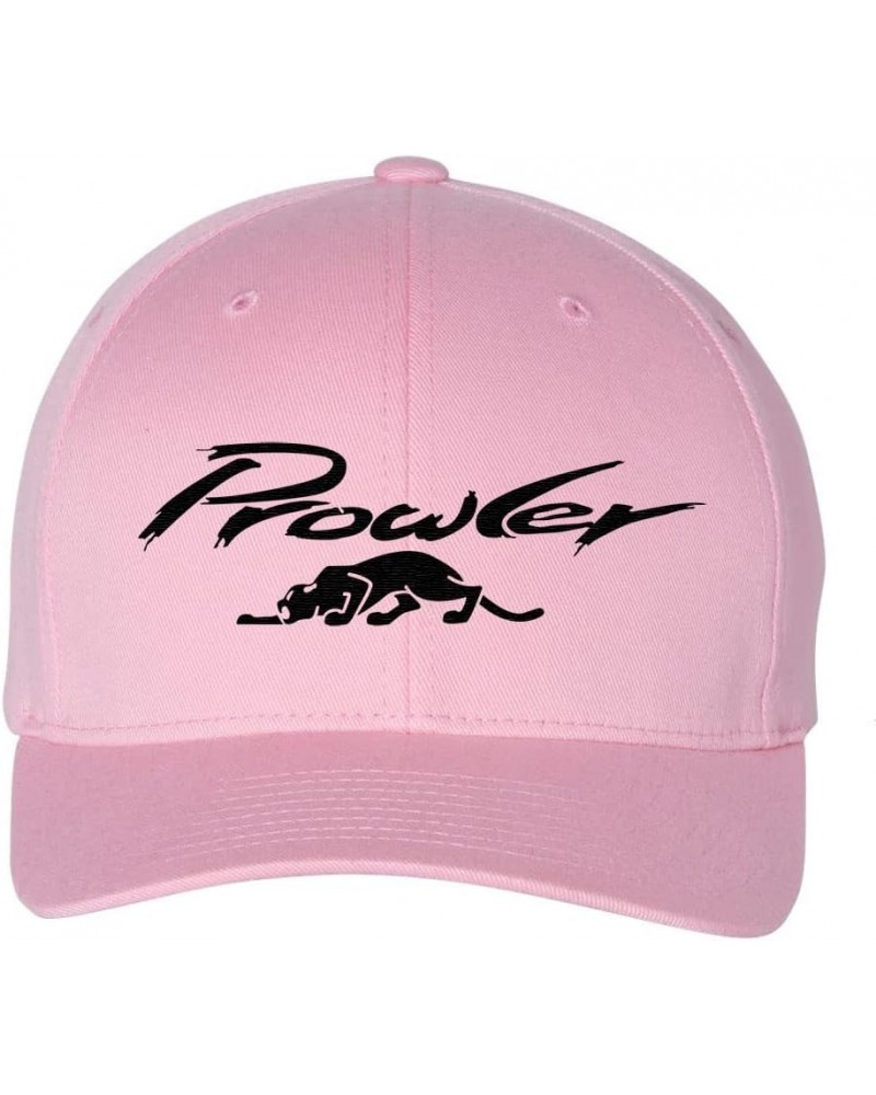 Plymouth Prowler Exotic Car Logo New Fully Embroidered Flexfit 6277 Athletic Baseball Fitted Hat Cap Pink $17.39 Baseball Caps