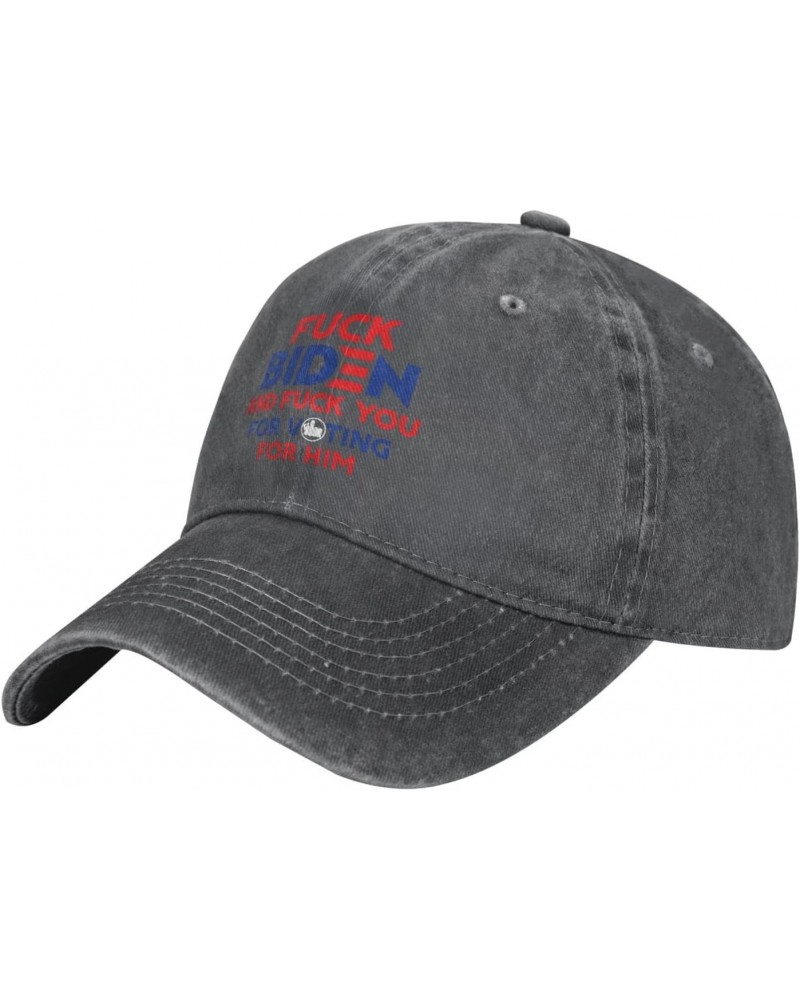 Fuck Biden and Fuck You for Voting for Him Baseball Cap Dad Hat Unisex Classic Polo Style Cowboy hat Adjustable Size Deep Hea...