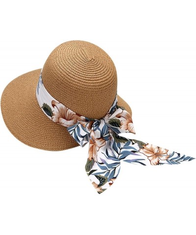 Adult Casual Solid Summer Western Fashion Cowboy Sun Hat Wide Brim Travel Sun Cap Colorful Cowboy Hat A-1 $13.42 Sun Hats