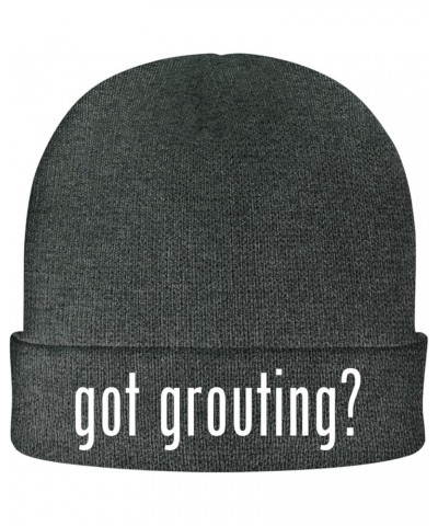 got Grouting? - Soft Adult Beanie Cap Grey $17.18 Skullies & Beanies