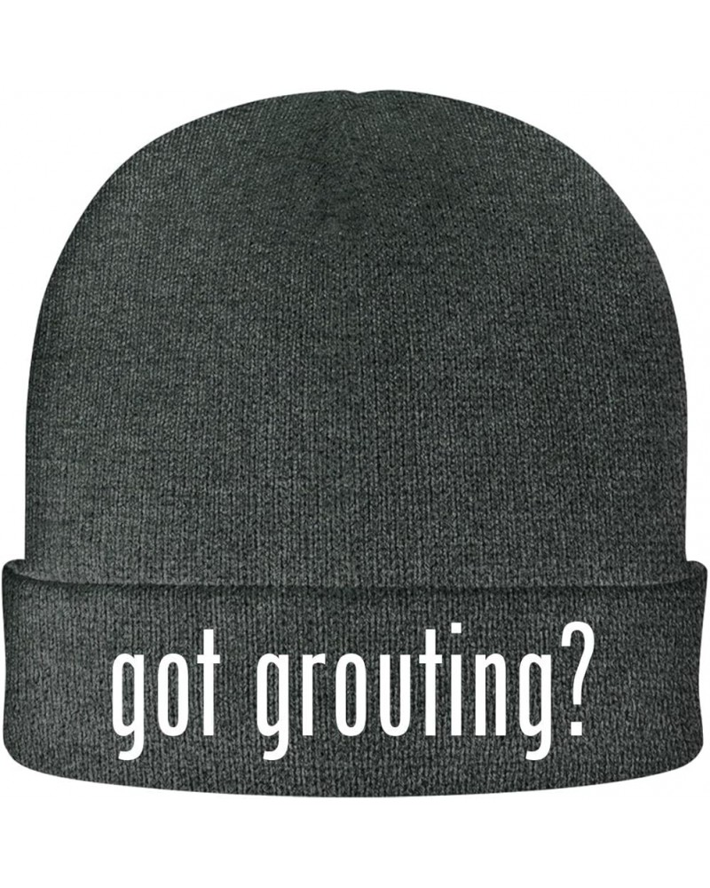 got Grouting? - Soft Adult Beanie Cap Grey $17.18 Skullies & Beanies