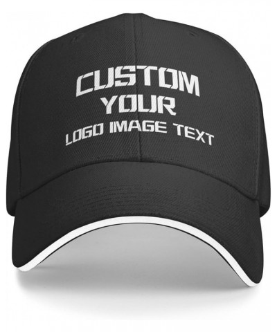 Custom Baseball Caps for Woman Man Design Your Own Images Personalized Hat Perfect for Sports Hiking Exercise Baseball Black ...