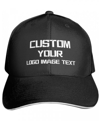 Custom Baseball Caps for Woman Man Design Your Own Images Personalized Hat Perfect for Sports Hiking Exercise Baseball Black ...