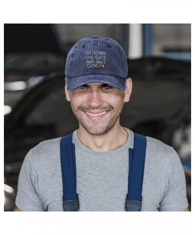 Custom Soft Washed Baseball Cap Tail Gate Hair Don't Care Football Cotton Grey Personalized Text Here $13.64 Baseball Caps