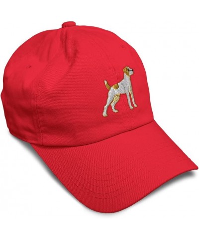 Soft Baseball Cap Jack Russell Terrier Dog A Embroidery Dogs Cotton Dad Hats for Men & Women Red Design Only $15.67 Baseball ...