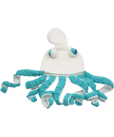 Classic Knitted Hats for Women Trendy Casual Hats Squid-Shaped Crochet Funny Octopus Hats Wool Cotton Blend for Party Play Sk...