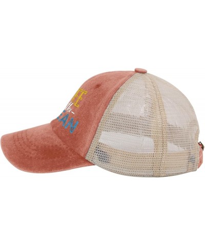 I Pee in The Ocean hat for Mens with Design Cap for Womens Cycling Cap with Design for Drivers Saffron $10.10 Baseball Caps