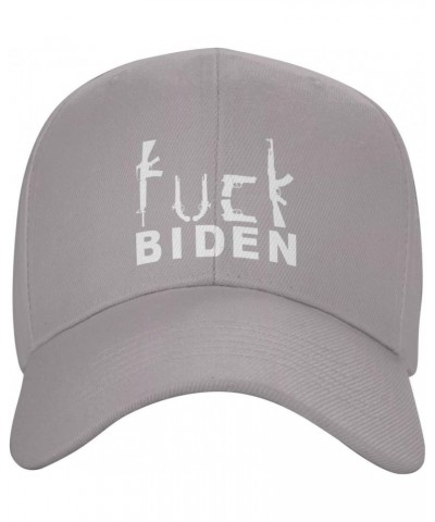 Fuck Biden Gifts Gray Cowboy Hat Women Men Adjustable Baseball Cap Sports Cap Sun Hat Baseball Hats for Women Men $9.87 Baseb...