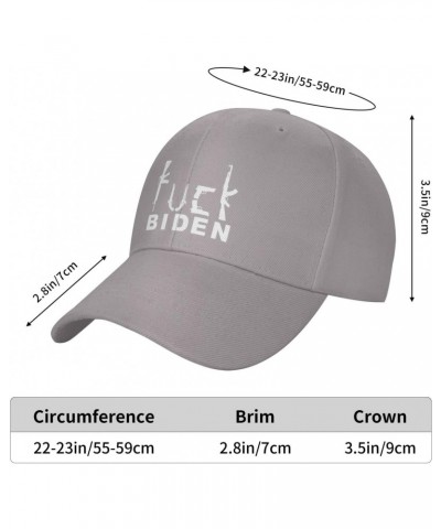 Fuck Biden Gifts Gray Cowboy Hat Women Men Adjustable Baseball Cap Sports Cap Sun Hat Baseball Hats for Women Men $9.87 Baseb...