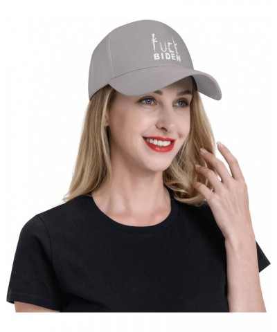 Fuck Biden Gifts Gray Cowboy Hat Women Men Adjustable Baseball Cap Sports Cap Sun Hat Baseball Hats for Women Men $9.87 Baseb...