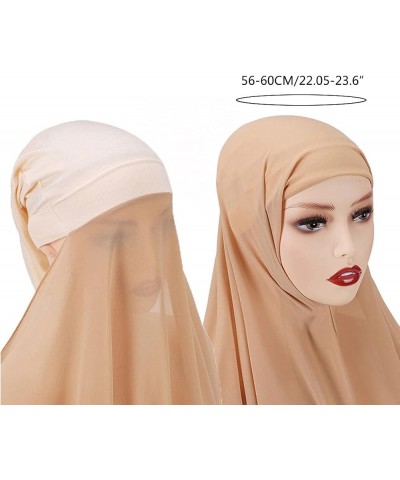 For Head Wrap Scarf Stretch Hijabs Islamic Headwear For Middle East Clothing Accessories Woman And Girls Musli B $10.18 Scarves