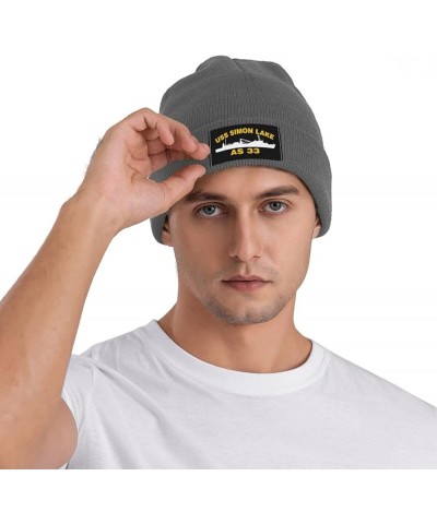 USS Simon Lake As 33 Men Knitted Caps Beanie Caps Deep Heather $11.99 Skullies & Beanies