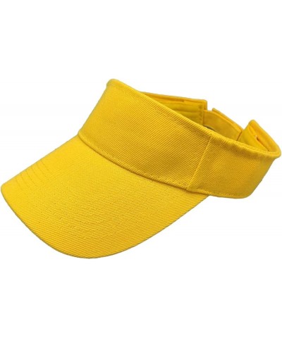 Sports Sun Visor Hat Women Men Adjustable Clip On Visors Outdoor Beach Cap Womens Hat Independence Day Gift Birthday Yellow $...