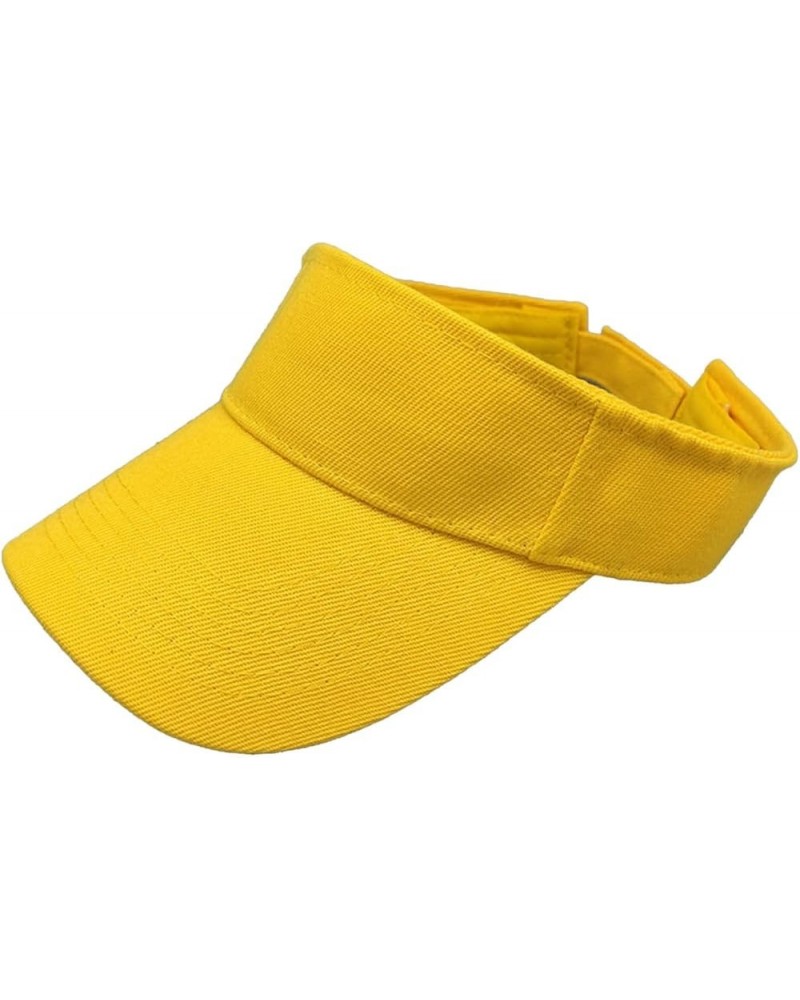 Sports Sun Visor Hat Women Men Adjustable Clip On Visors Outdoor Beach Cap Womens Hat Independence Day Gift Birthday Yellow $...