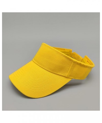 Sports Sun Visor Hat Women Men Adjustable Clip On Visors Outdoor Beach Cap Womens Hat Independence Day Gift Birthday Yellow $...