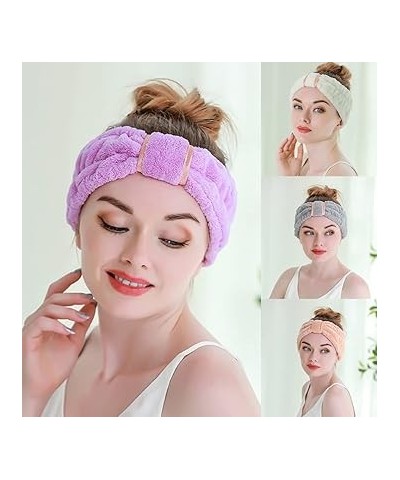 Solid Color Headbands Extreme Soft & Absorbent For Head Hoop Comfort To Makeup Wash Shower For Facial Hair Ban Hair Hoops For...