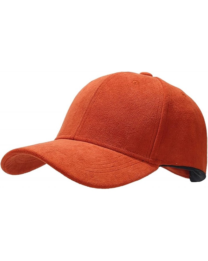 Baseball Cap for Women Men Ponytail Trucker Dad Hat Adjustable Tennis Hat Women Cap Women Caps Cap Hat Women Orange $7.15 Bas...