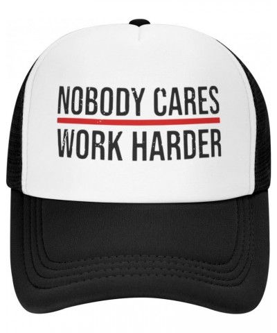 Nobody Cares Work Harder Workout Cares Motivation Gifts Black Womens Baseball Cap Men Cotton Outdoor Travel Headwear $11.01 B...