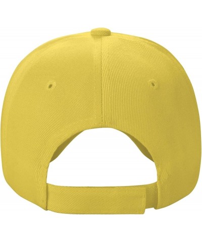 Mcpon Baseball Cap for Men Women Hat Adjustable Truck Driver Baseball Caps Dad Hats Yellow $12.66 Baseball Caps