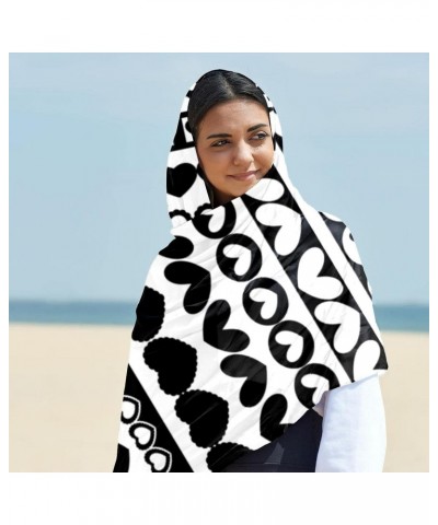 Head Scarf Fashion Chiffon Hair Scarf Scarves for Women Heart Border Shapes $15.33 Scarves