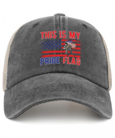 Hat Women Cute America Flag Ball Cap for Mens AllBlack Ball Cap Plain for Bakers Allblack $8.78 Baseball Caps