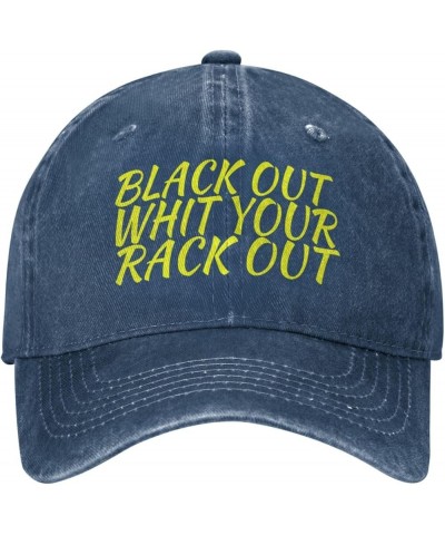 Blackwith Your RackBaseball Caps Retro Sports Denim Cap Black Navy Blue $11.28 Baseball Caps