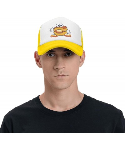 Montgomery Biscuits Breathable Mesh Hat with Team Logo Fashion Trucker Hats Adjustable Baseball Cap Yellow $13.99 Baseball Caps