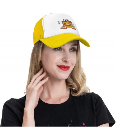 Montgomery Biscuits Breathable Mesh Hat with Team Logo Fashion Trucker Hats Adjustable Baseball Cap Yellow $13.99 Baseball Caps