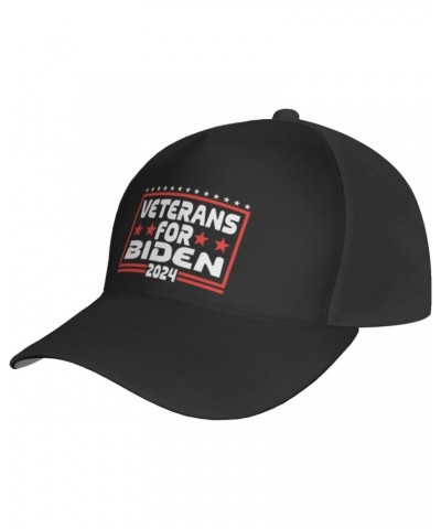 Veterans-For-Biden-2024 Cap Tucker Hat Adjustable Sports Baseball Outdoor Caps2 Black $18.22 Baseball Caps