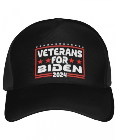 Veterans-For-Biden-2024 Cap Tucker Hat Adjustable Sports Baseball Outdoor Caps2 Black $18.22 Baseball Caps