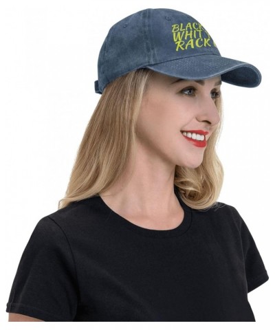 Blackwith Your RackBaseball Caps Retro Sports Denim Cap Black Navy Blue $11.28 Baseball Caps