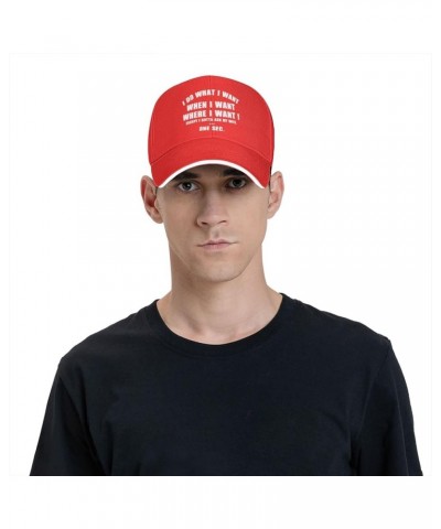 Men and Women Baseball Caps I Do What I Want When I Want Where I Want Original Dad Hat Adjustable Casquette Cap Red $9.90 Bas...