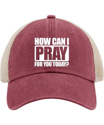 Gifts for Women Hats How Can I Pray for You Today Hat and Funny Summer Hat & Birthday Music Hats & Gift Deep Rose $10.57 Base...