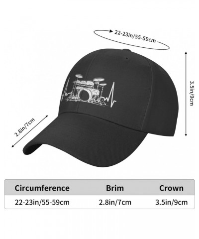 Funny-Drums-Drummer-Drumming-Gifts Men Black Vintage Men Baseball Caps Adjustable Soft Dad Hat Ball Hats for Men Women $9.87 ...