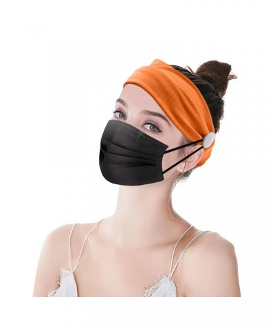 Workout Elastic Running Turban With Button Hair Accessories Yoga Fitness Forehead Band Headband Fabric Knot Headbands Women $...