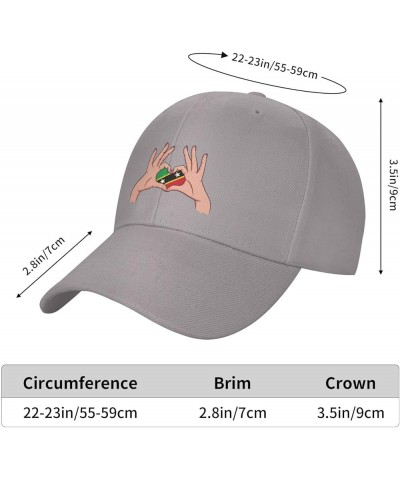 Holding Love in Your Hands Flag of Saint Kitts and Nevis Baseball Cap for Men Women Dad Hat Classic Adjustable Golf Hats Gray...