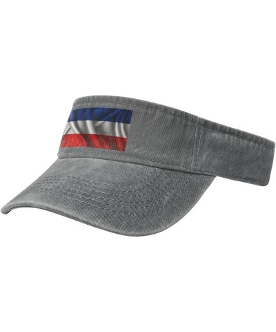 Silk Style Flag of Serbia and Montenegro Sun Visor Hats for Women Men Adjustable Sports Sun Hats Cotton Golf Cap Gray $12.38 ...