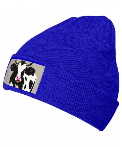 Cow Black Spot Stylish Knit Hat-Soft and Warm Unisex Beanie for Winter,Fashionable Sports Accessory $10.28 Skullies & Beanies