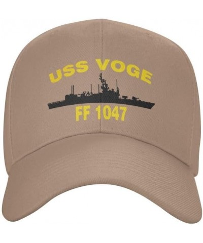 USS VOGE FF 1047 DE 1047 Flag Denim Hats Baseball Caps Fisherman's hat Knitted hat Natural $14.73 Baseball Caps