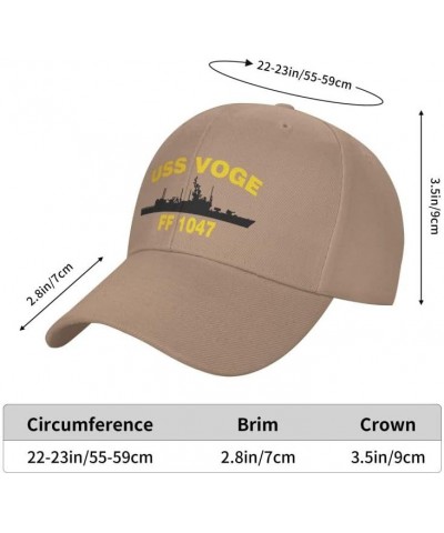 USS VOGE FF 1047 DE 1047 Flag Denim Hats Baseball Caps Fisherman's hat Knitted hat Natural $14.73 Baseball Caps